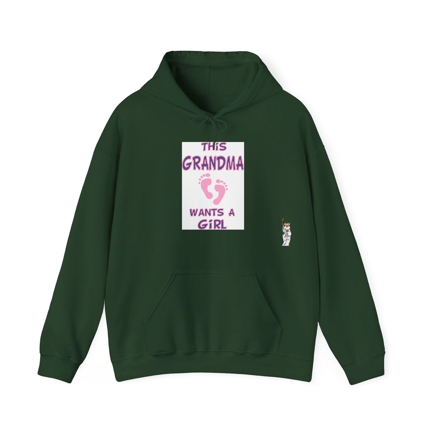 Statue of Liberty Hoodie, Unisex Sweatshirt, Gift for Her, Comfortable Apparel, Design Sweatshirt - This Grandma Wants a Girl