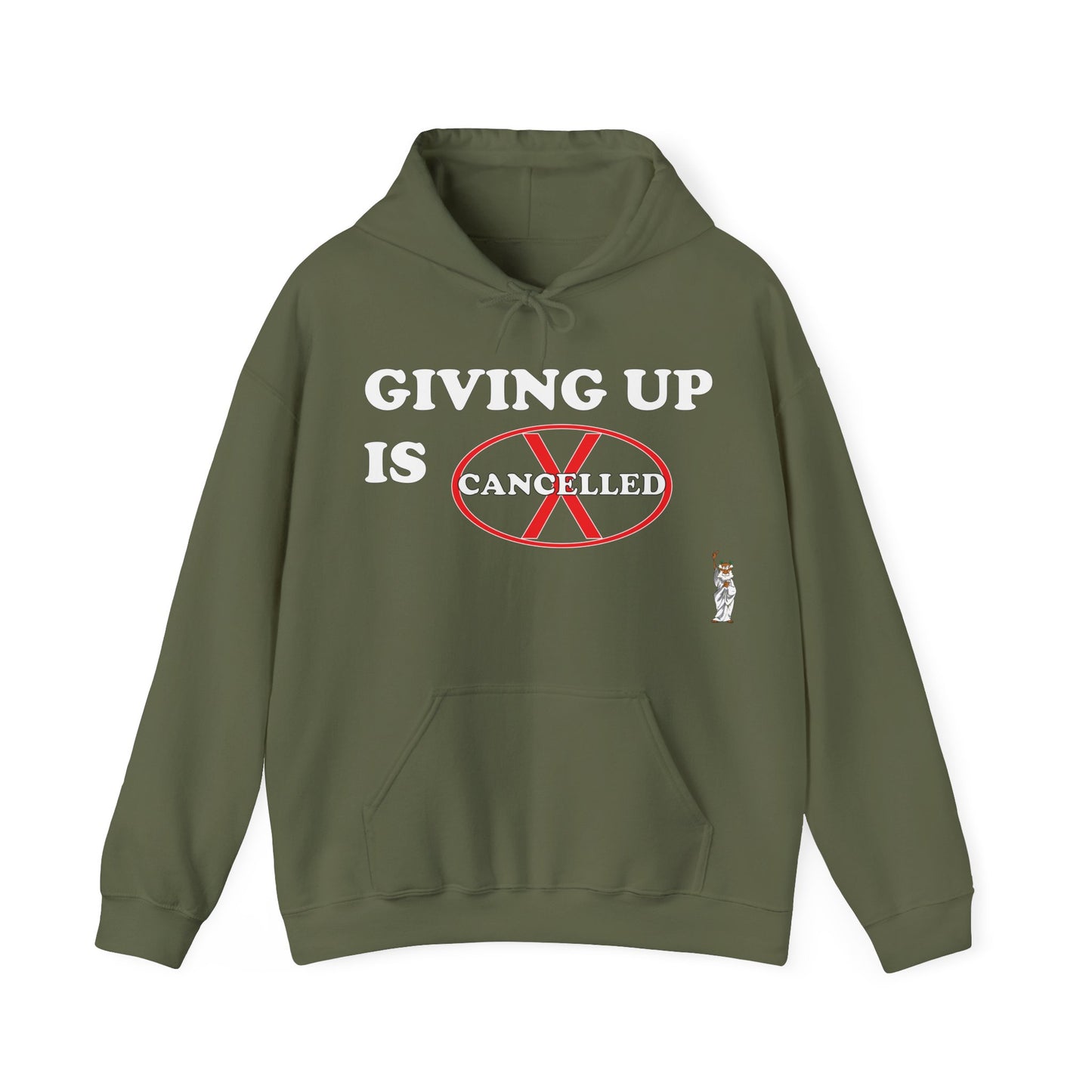Statue of Liberty Hoodie, Unisex Sweatshirt, Gift for Her, Comfortable Apparel, Design Sweatshirt - Giving up is cancelled