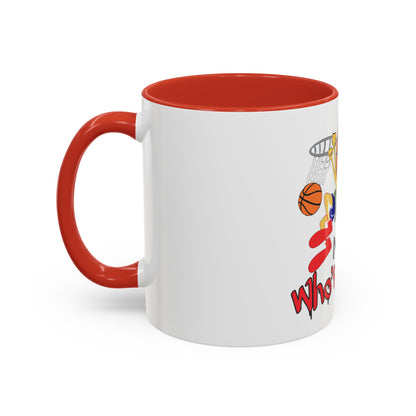 Basketball-Themed Coffee Mug, Nothing But Net Design, Sports Fan Gift, Perfect for Coaches, Players, Game Day