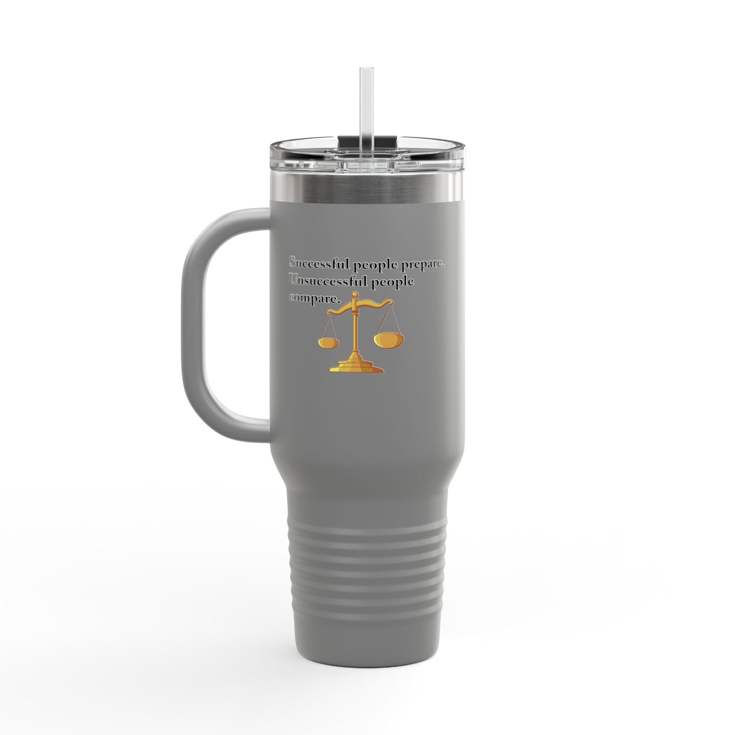 Fun Insulated Travel Mug with Cartoon Character, 40oz Tumbler, Gift for Teachers, Travel Accessories - Successful People