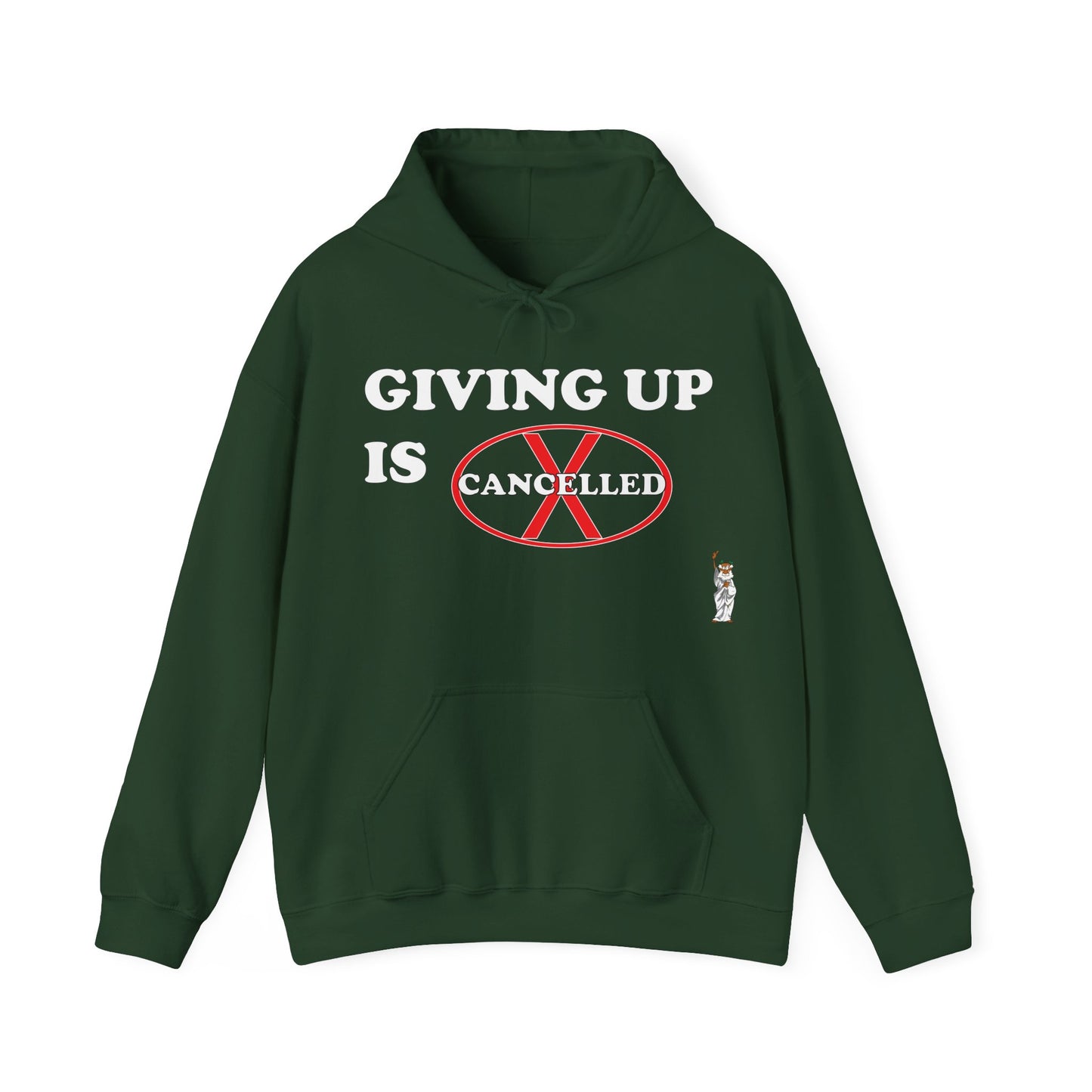 Statue of Liberty Hoodie, Unisex Sweatshirt, Gift for Her, Comfortable Apparel, Design Sweatshirt - Giving up is cancelled