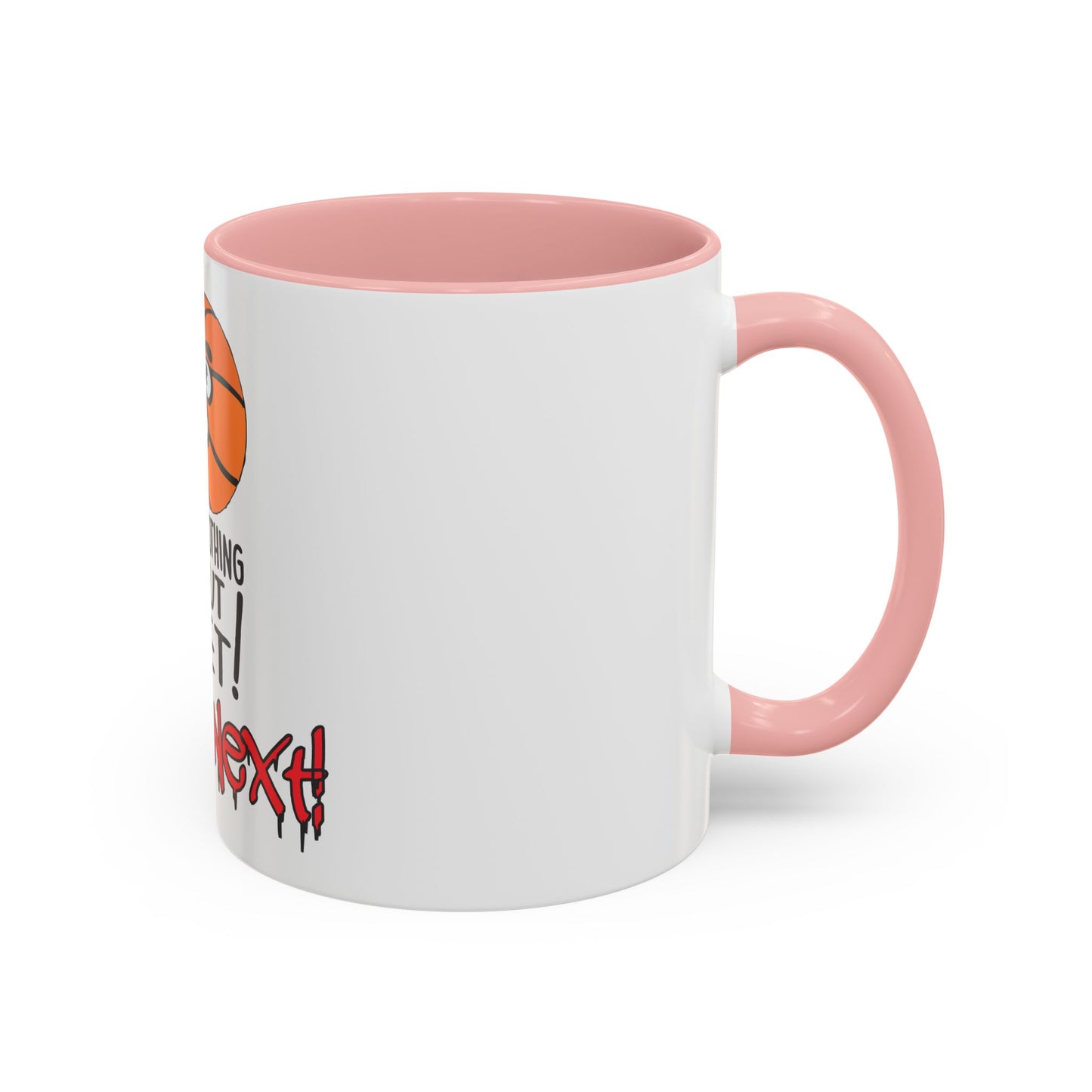 Basketball-Themed Coffee Mug, Nothing But Net Design, Sports Fan Gift, Perfect for Coaches, Players, Game Day