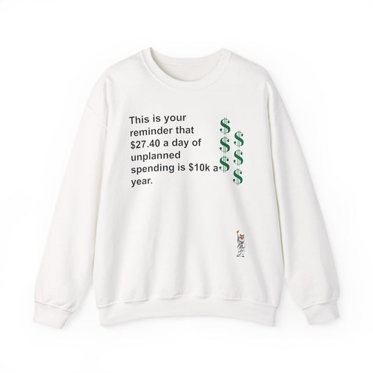 Whimsical Comedy Sweatshirt - Unisex Crewneck,  Everyday Wear, Holiday Apparel, Graphic Sweatshirt - This is your reminder