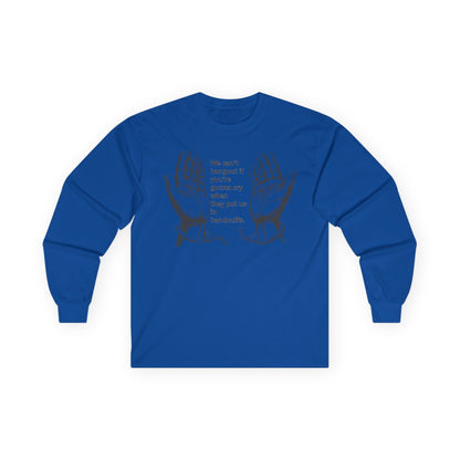 Unisex Ultra Cotton Long Sleeve Tee - We cant hangout