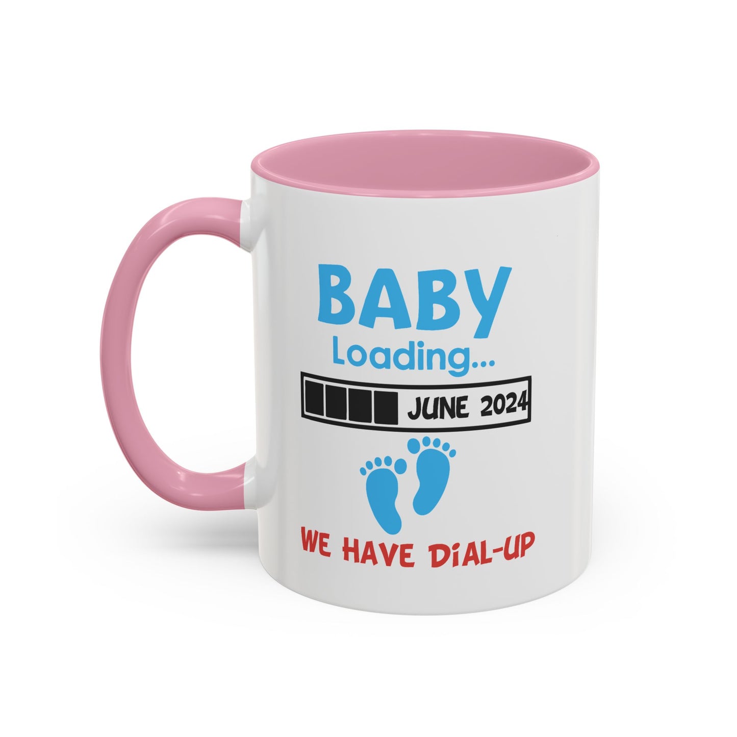 Colorful Whimsical Mugs - Perfect for Coffee Lovers, Gifts for Birthdays, Seasonal Celebrations, Unique Kitchenware - Baby Loading - Dial Up