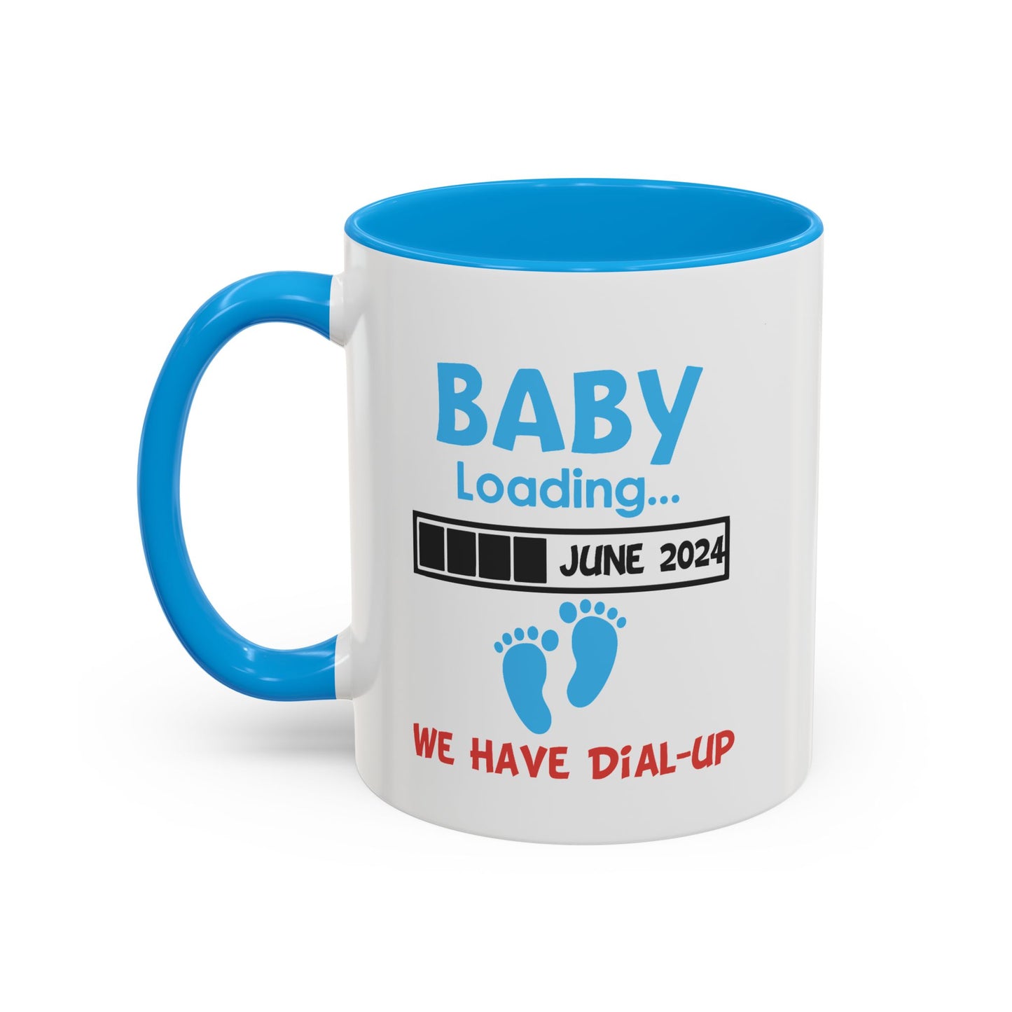 Colorful Whimsical Mugs - Perfect for Coffee Lovers, Gifts for Birthdays, Seasonal Celebrations, Unique Kitchenware - Baby Loading - Dial Up