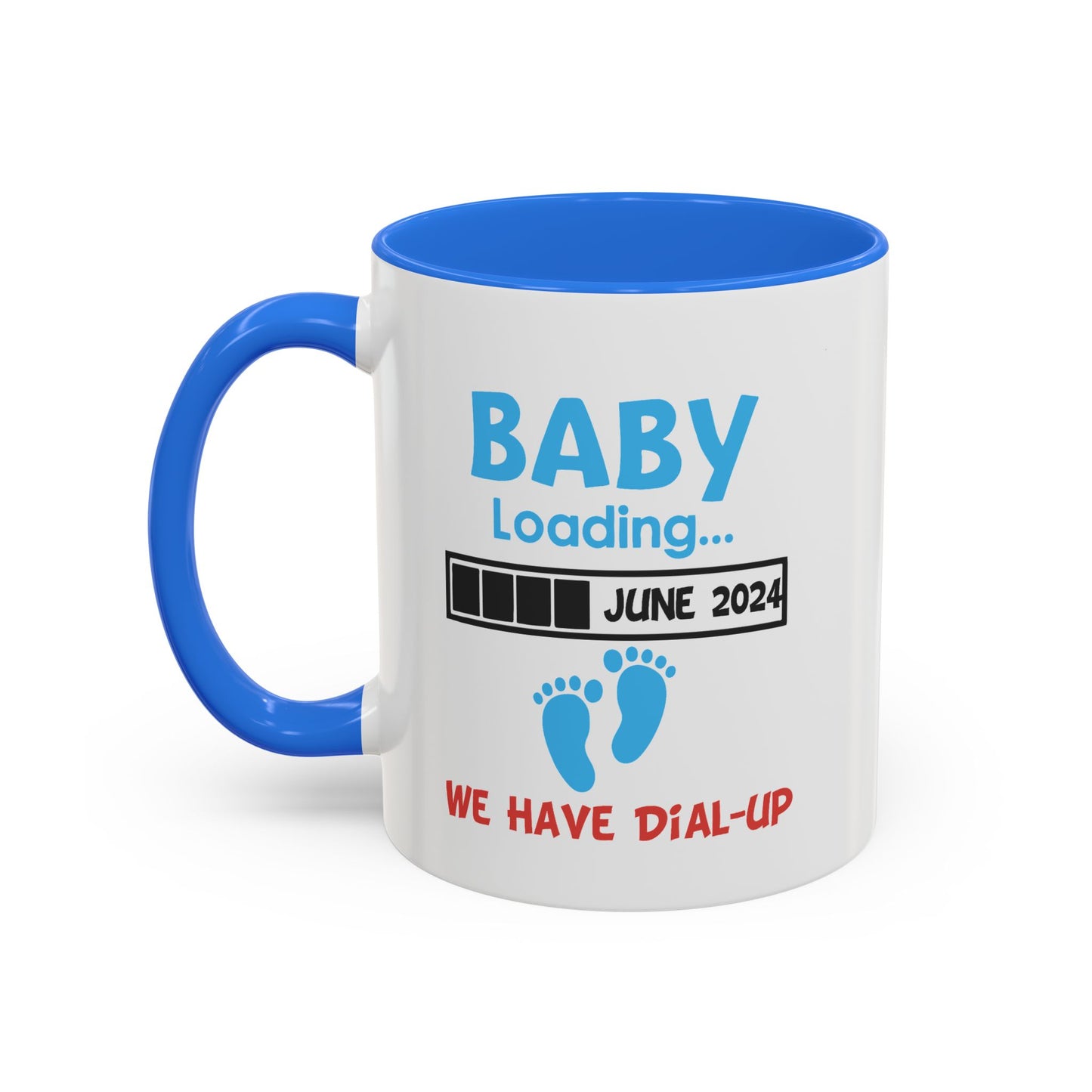 Colorful Whimsical Mugs - Perfect for Coffee Lovers, Gifts for Birthdays, Seasonal Celebrations, Unique Kitchenware - Baby Loading - Dial Up