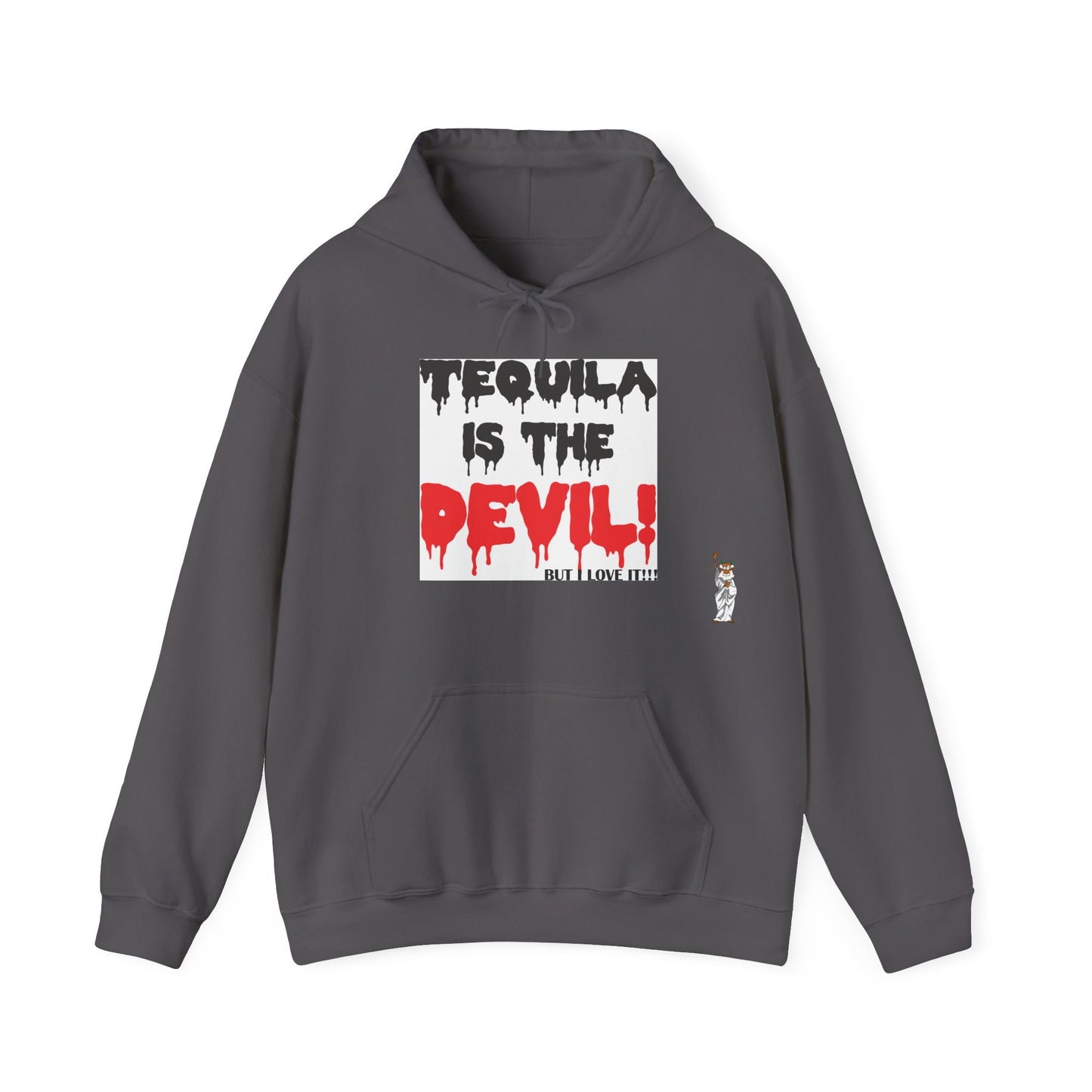Statue of Liberty Hoodie, Unisex Sweatshirt, Gift for Her, Comfortable Apparel, Design Sweatshirt - Tequila is the devil-but i love it