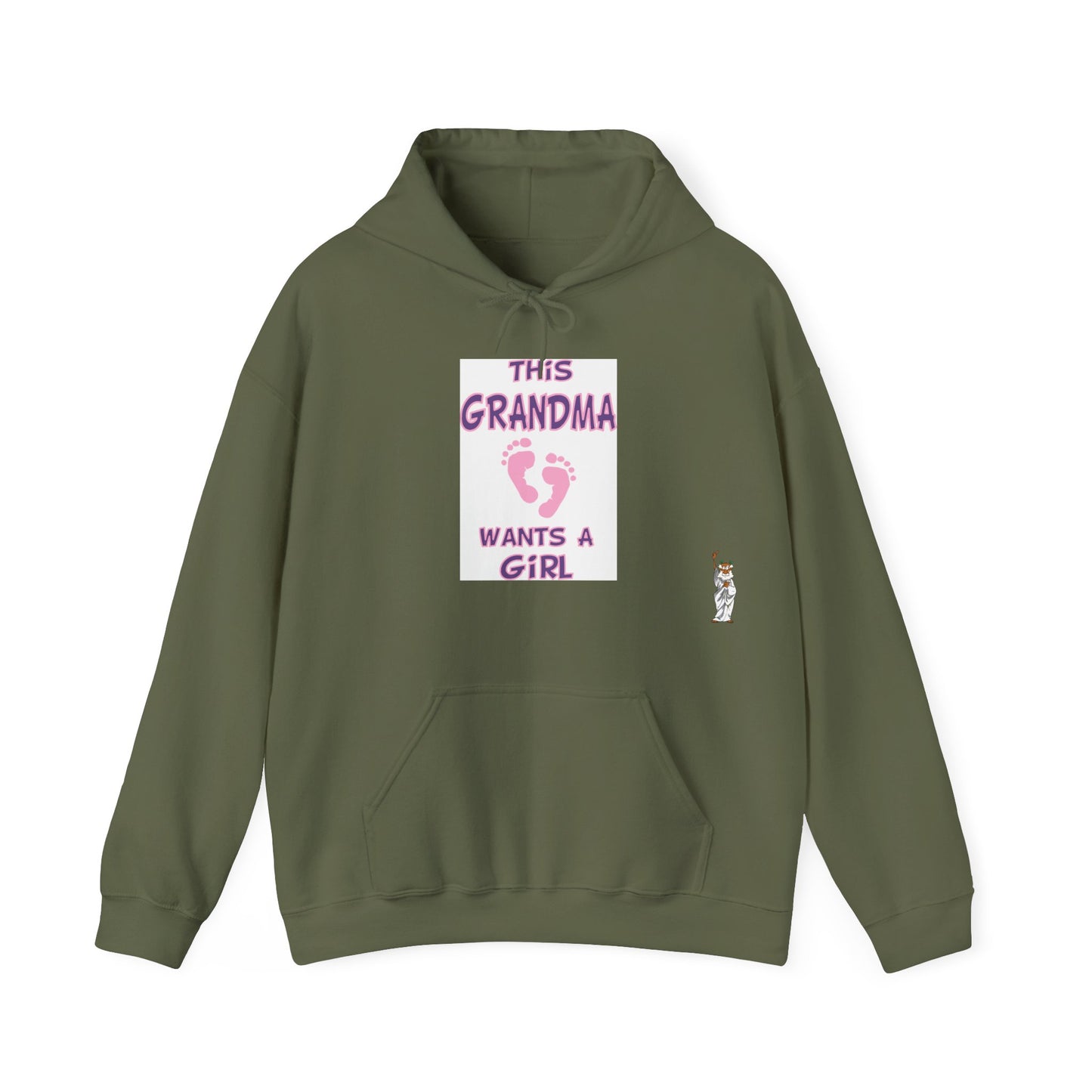 Statue of Liberty Hoodie, Unisex Sweatshirt, Gift for Her, Comfortable Apparel, Design Sweatshirt - This Grandma Wants a Girl