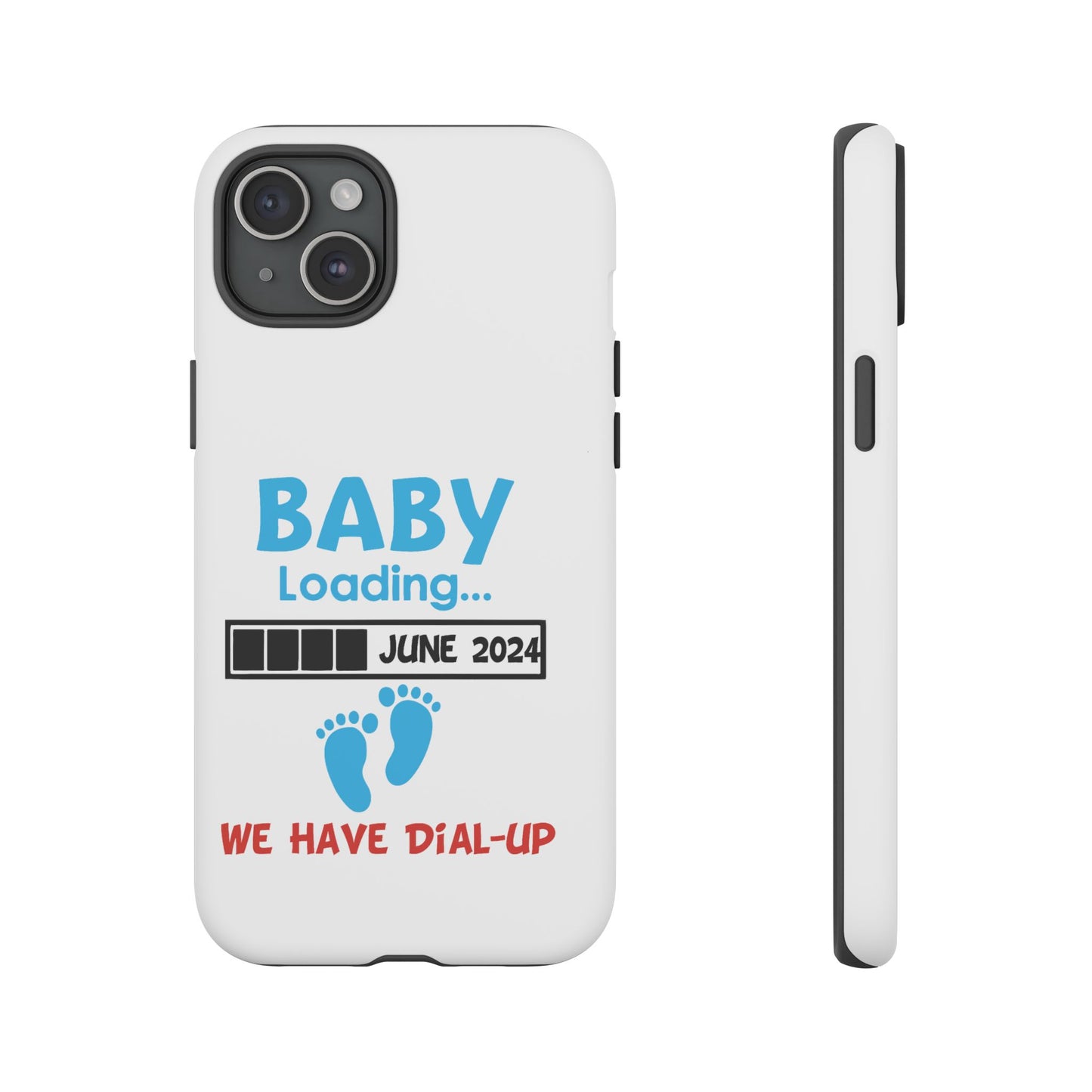 Whimsical Phone Case featuring Sage Character, Quirky Gift for Philosophers, Custom Smartphone Accessory - Baby Loading - Dial Up