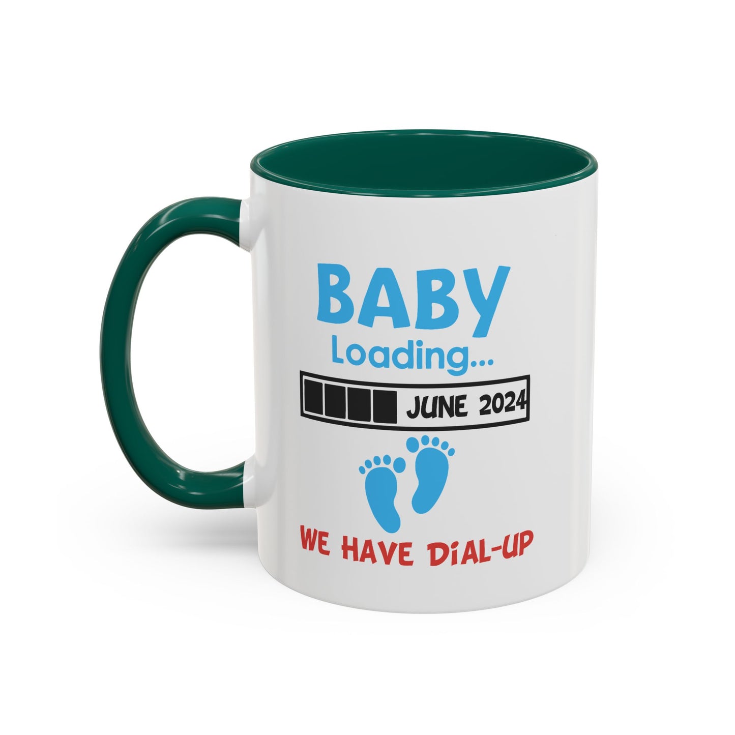 Colorful Whimsical Mugs - Perfect for Coffee Lovers, Gifts for Birthdays, Seasonal Celebrations, Unique Kitchenware - Baby Loading - Dial Up