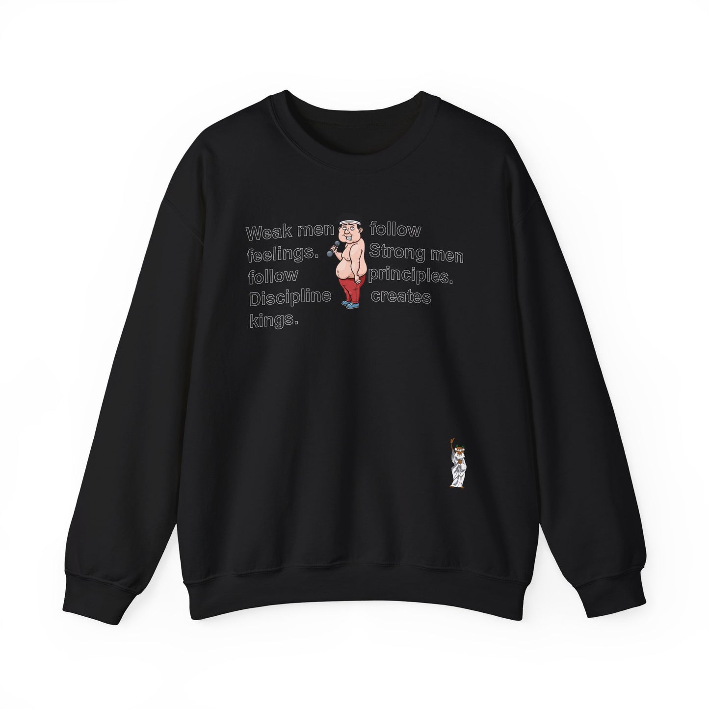 Whimsical Comedy Sweatshirt - Unisex Crewneck,  Everyday Wear, Holiday Apparel, Graphic Sweatshirt - Weak men follow feelings