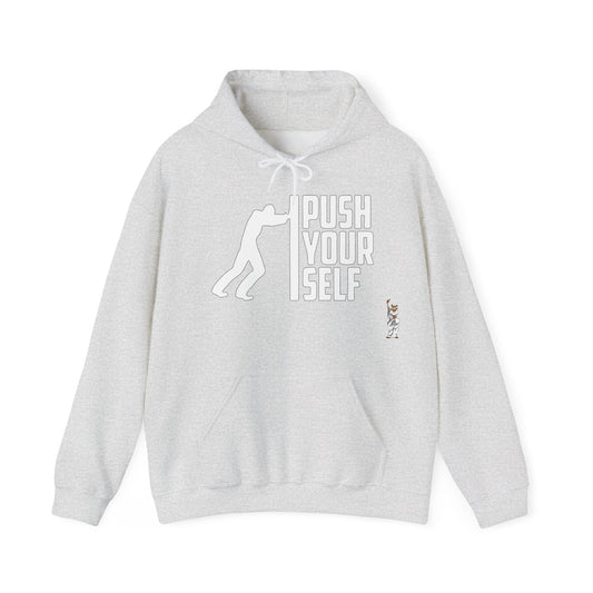 Statue of Liberty Hoodie, Unisex Sweatshirt, Gift for Her, Comfortable Apparel, Design Sweatshirt - Push Yourself - White