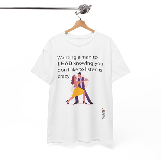 Unisex Heavy Cotton Tee - Push Yourself - Wanting a Man