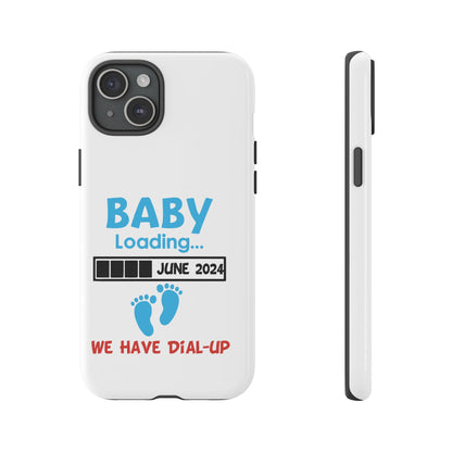 Whimsical Phone Case featuring Sage Character, Quirky Gift for Philosophers, Custom Smartphone Accessory - Baby Loading - Dial Up