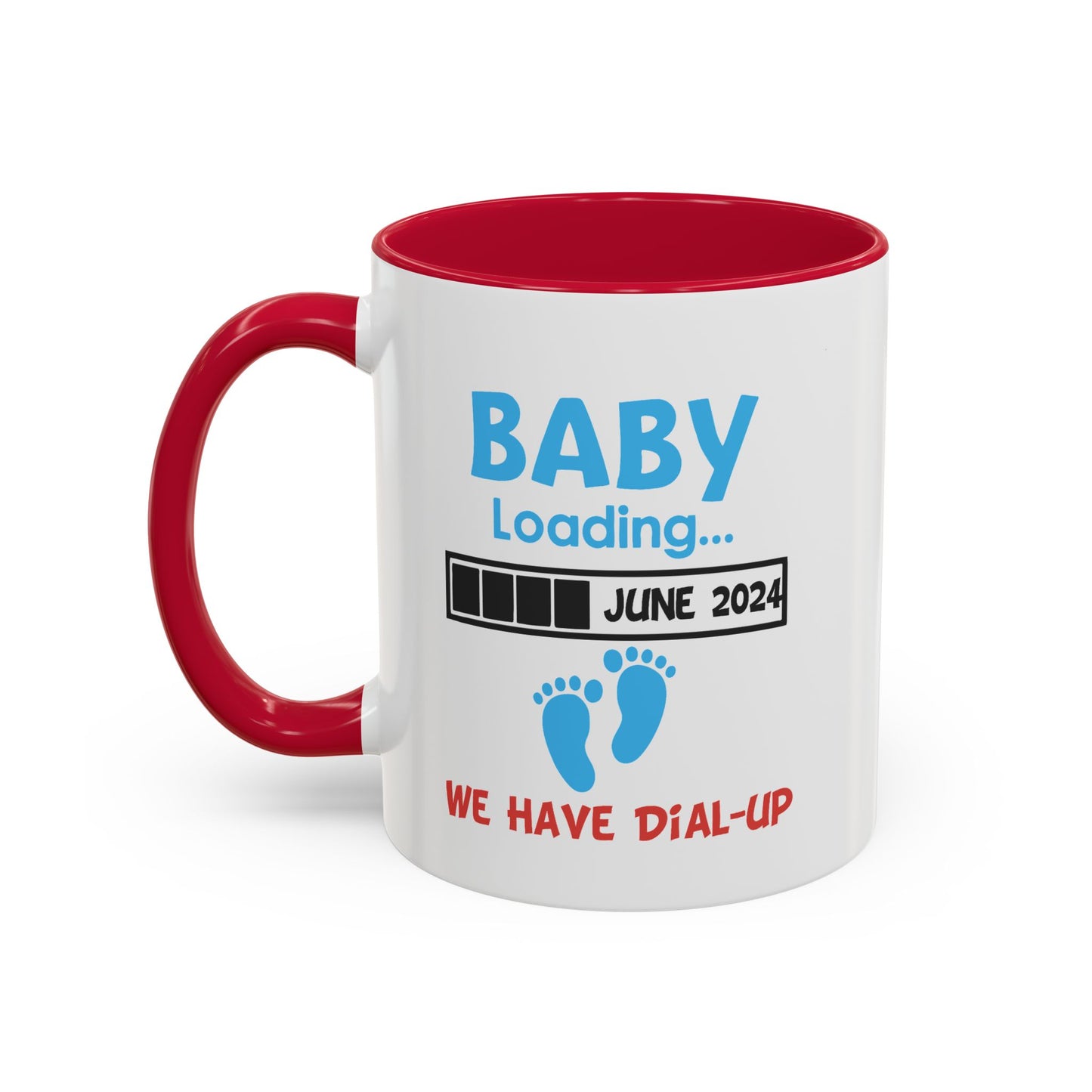 Colorful Whimsical Mugs - Perfect for Coffee Lovers, Gifts for Birthdays, Seasonal Celebrations, Unique Kitchenware - Baby Loading - Dial Up