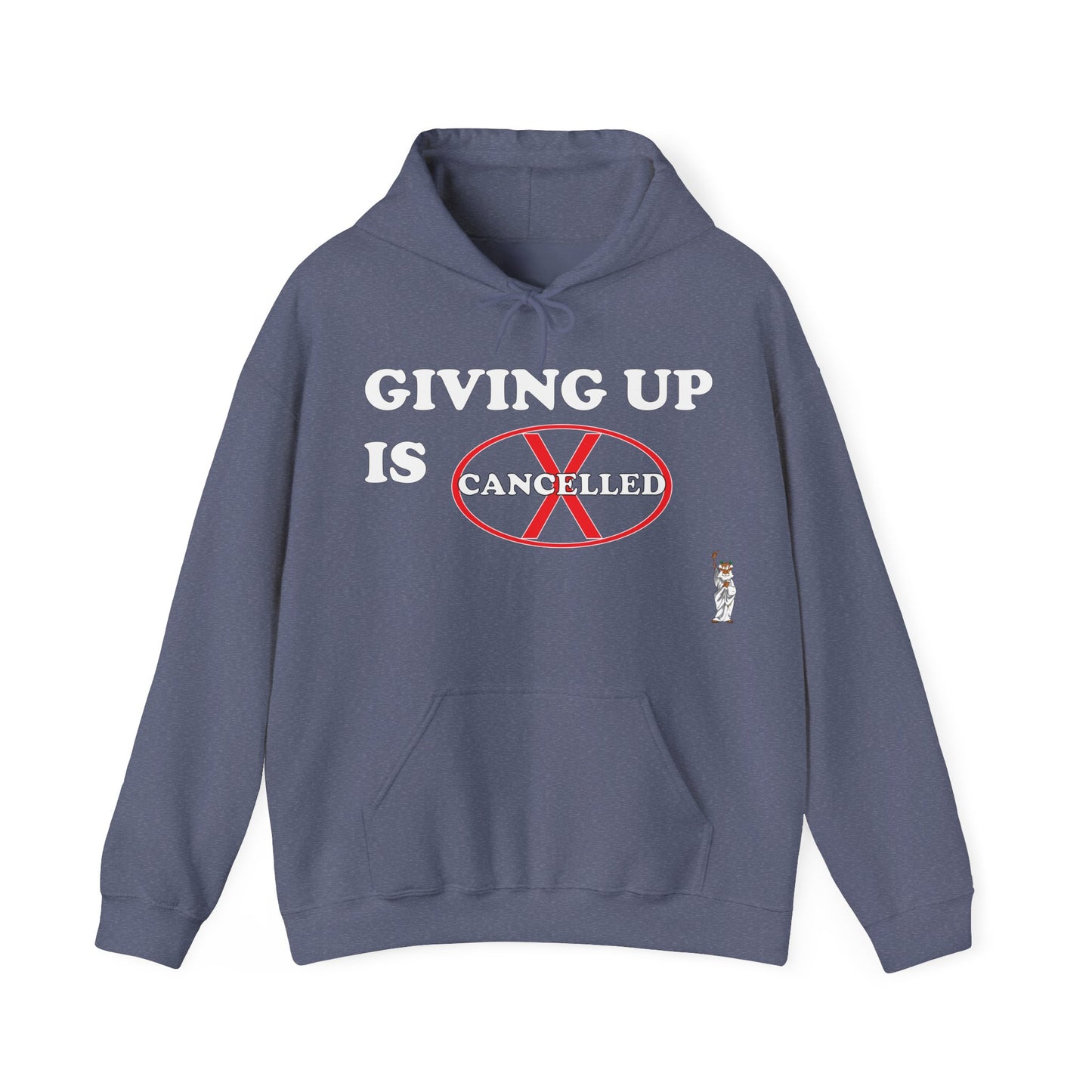 Statue of Liberty Hoodie, Unisex Sweatshirt, Gift for Her, Comfortable Apparel, Design Sweatshirt - Giving up is cancelled