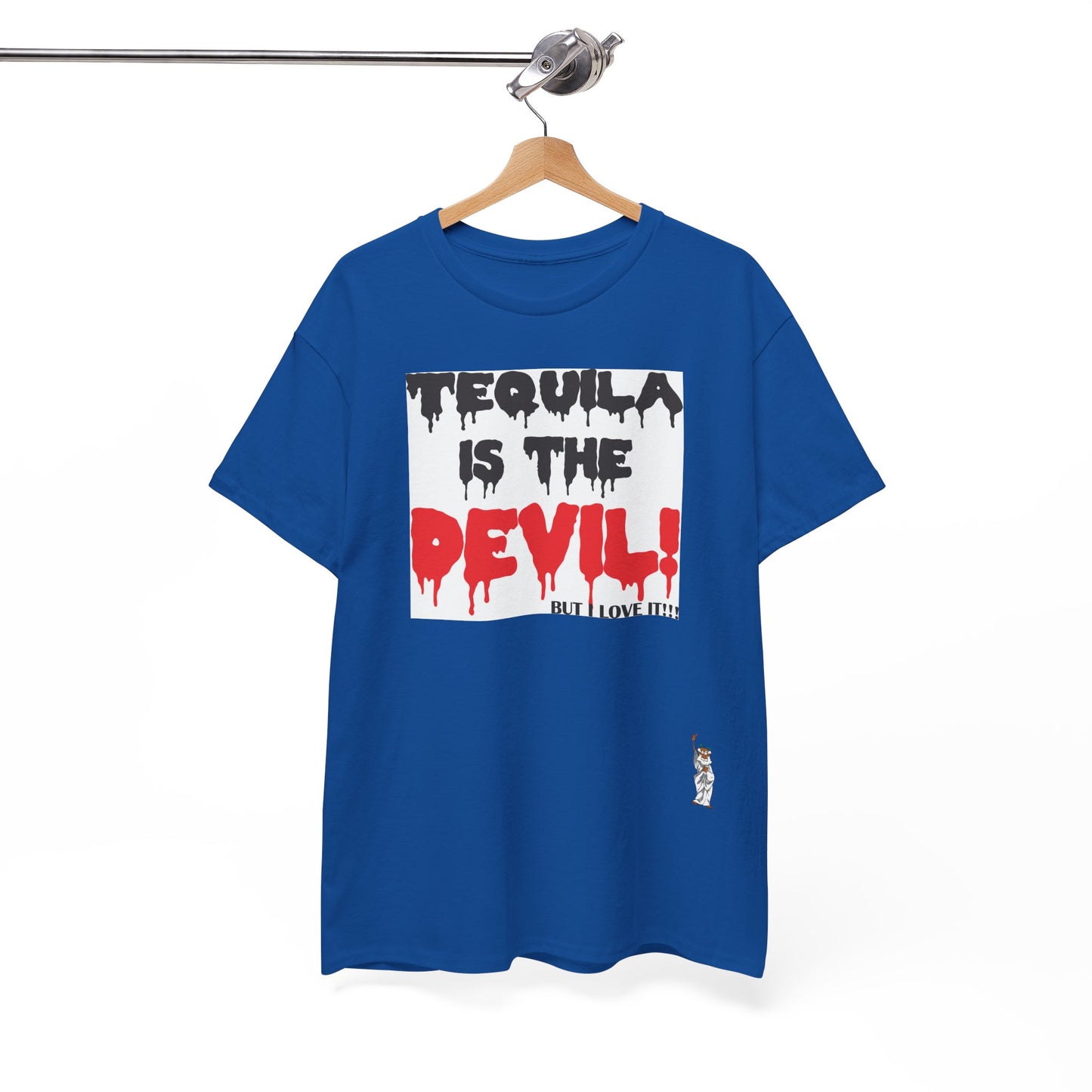 Unisex Heavy Cotton Tee - Tequila is the devil-but i love it