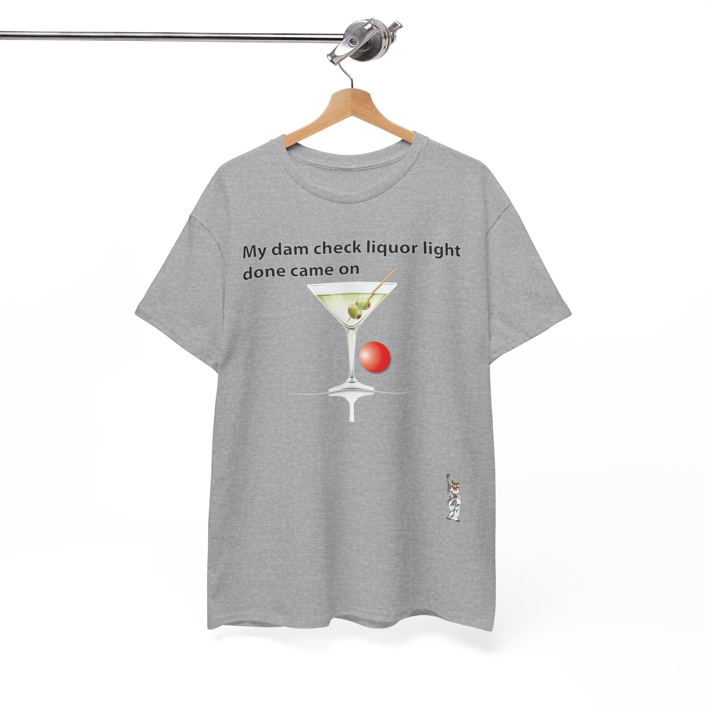 Unisex Heavy Cotton Tee - Push Yourself - My dam check liquor