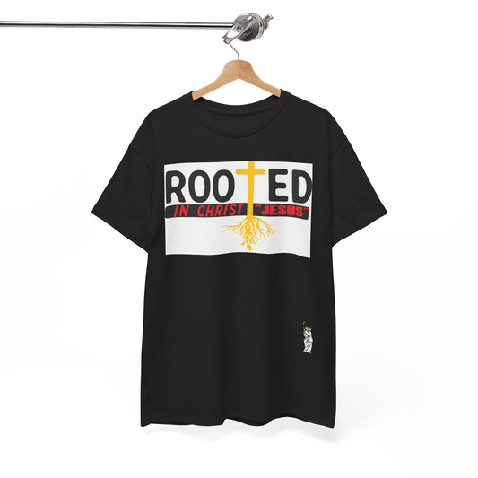 Unisex Heavy Cotton Tee - Rooted in Christ Jesus