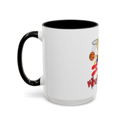 Basketball-Themed Coffee Mug, Nothing But Net Design, Sports Fan Gift, Perfect for Coaches, Players, Game Day