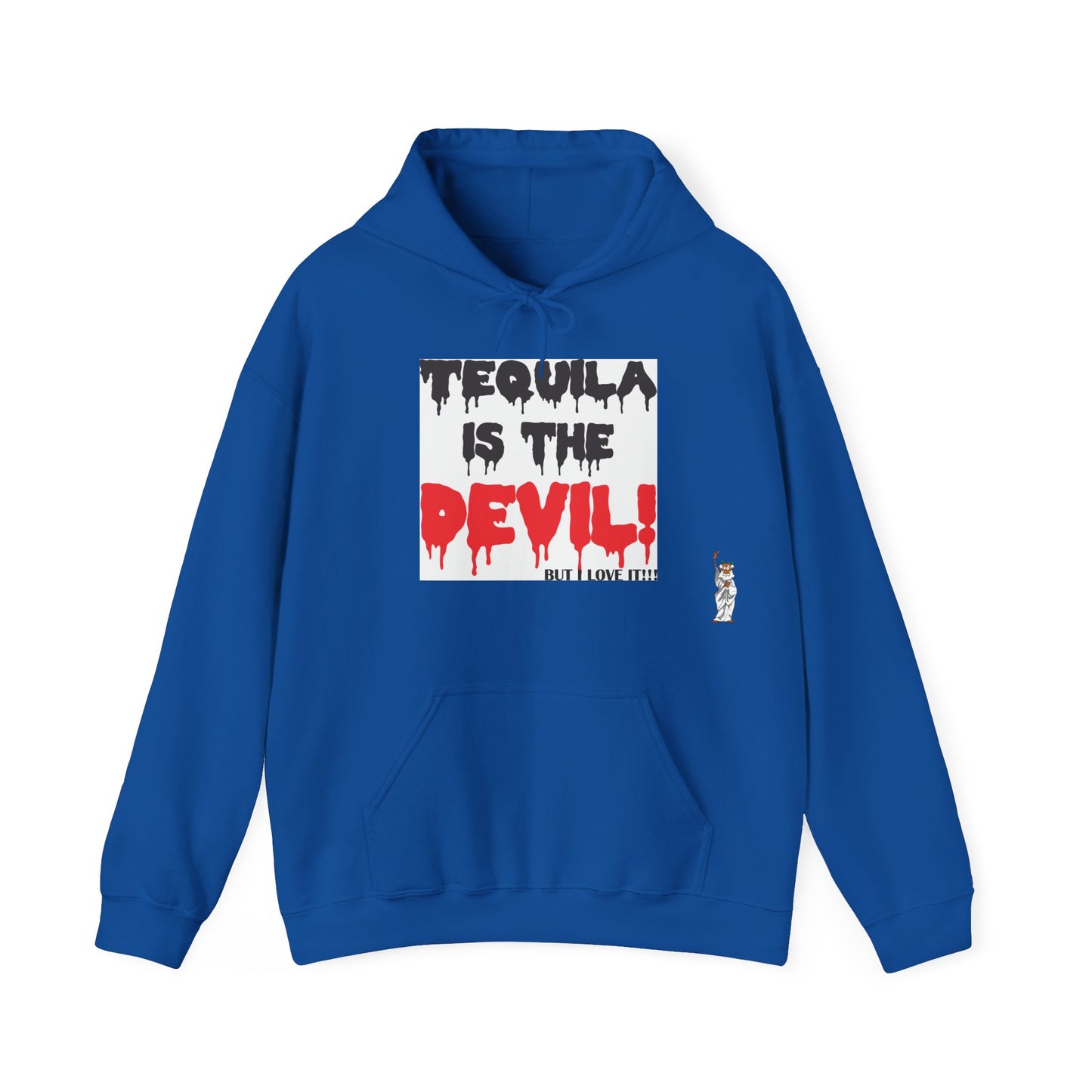 Statue of Liberty Hoodie, Unisex Sweatshirt, Gift for Her, Comfortable Apparel, Design Sweatshirt - Tequila is the devil-but i love it