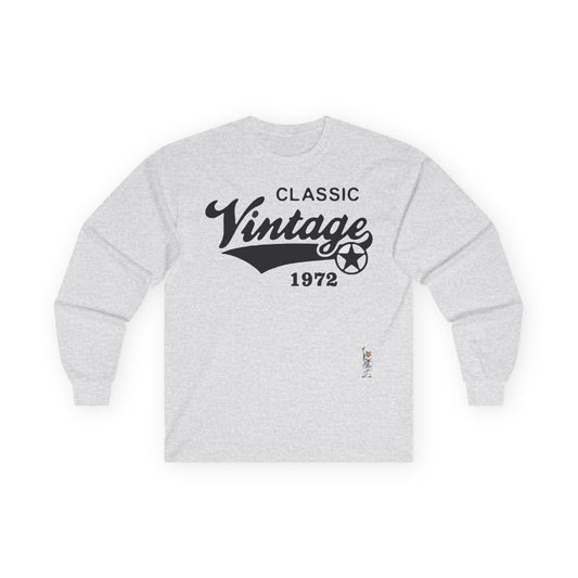 Unisex Ultra Cotton Long Sleeve Tee - Classic Vintage 1972