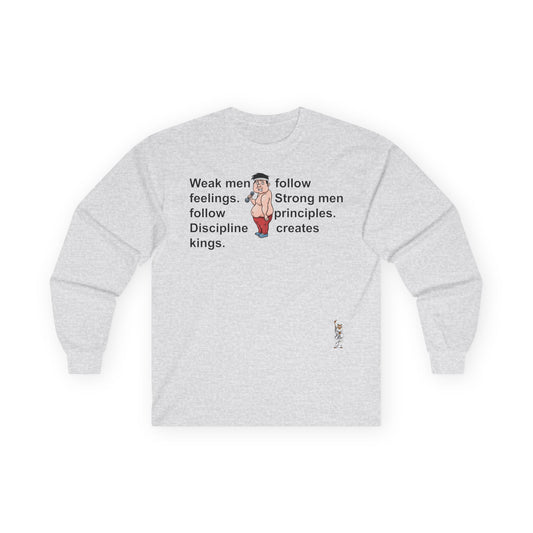 Unisex Ultra Cotton Long Sleeve Tee - Weak men follow feelings