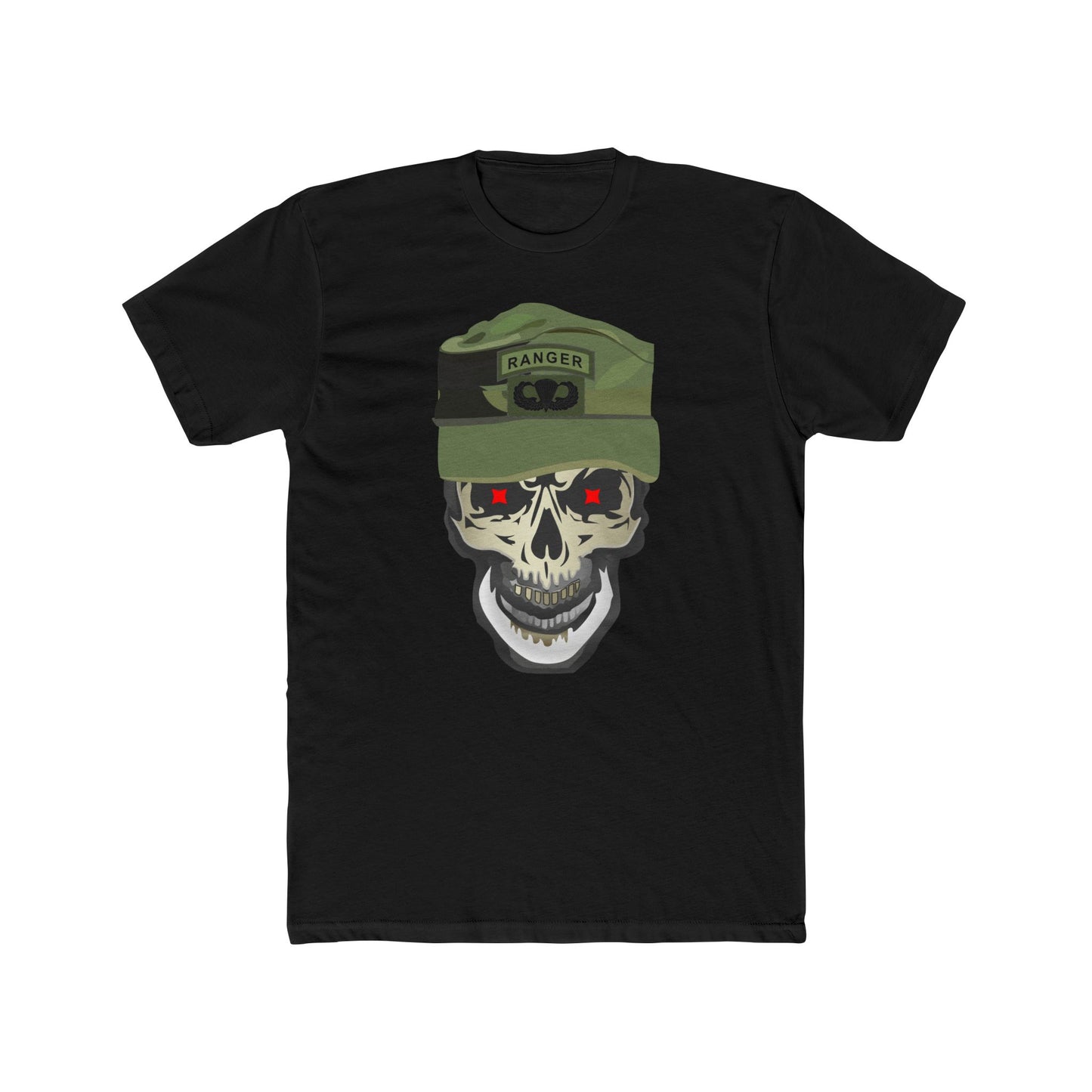Skull Ranger Graphic Tee, Unisex T-Shirt, Halloween Top, Casual Wear, Gift for Him, Edgy Style, Outdoor Adventure