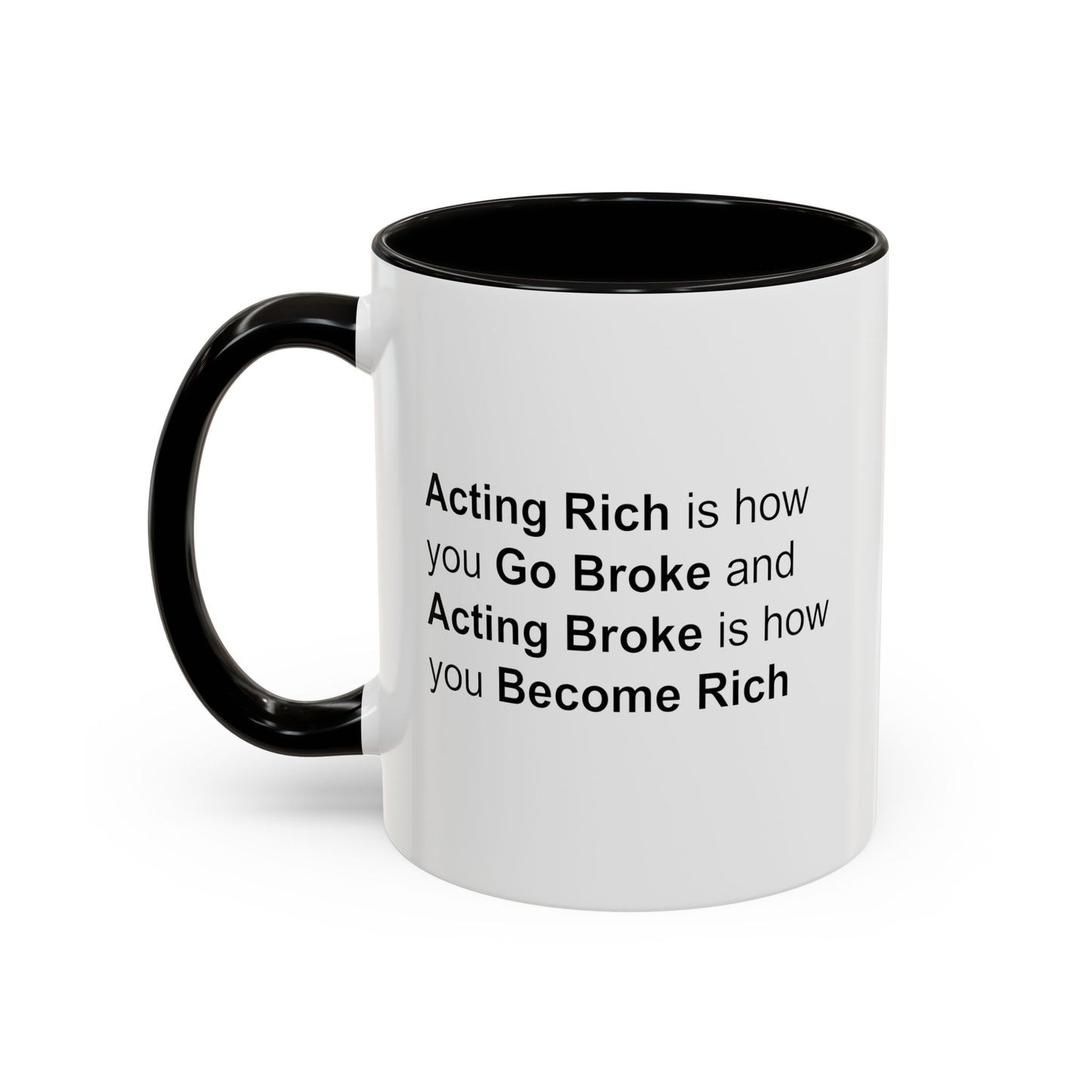 Colorful Whimsical Mugs - Perfect for Coffee Lovers, Gifts for Birthdays, Seasonal Celebrations - Acting Rich is how you Go Broke