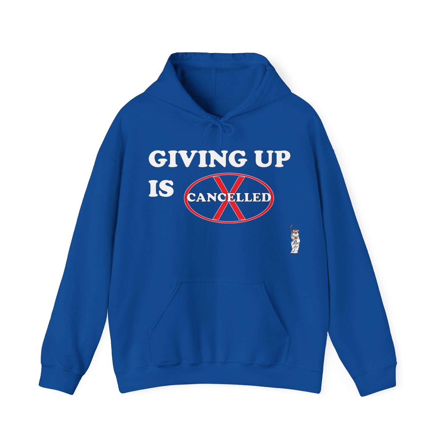 Statue of Liberty Hoodie, Unisex Sweatshirt, Gift for Her, Comfortable Apparel, Design Sweatshirt - Giving up is cancelled