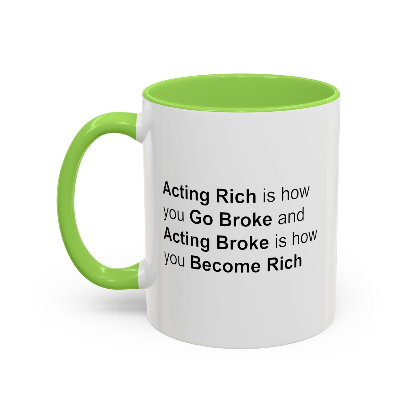 Colorful Whimsical Mugs - Perfect for Coffee Lovers, Gifts for Birthdays, Seasonal Celebrations - Acting Rich is how you Go Broke