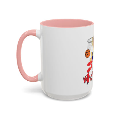 Basketball-Themed Coffee Mug, Nothing But Net Design, Sports Fan Gift, Perfect for Coaches, Players, Game Day