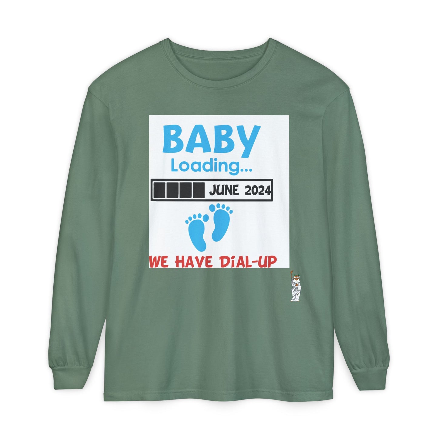 Philosopher Long Sleeve T-Shirt, Comfortable Casual Wear, Gift for Thinkers, Ideal for Birthdays - Baby Loading - Dial Up
