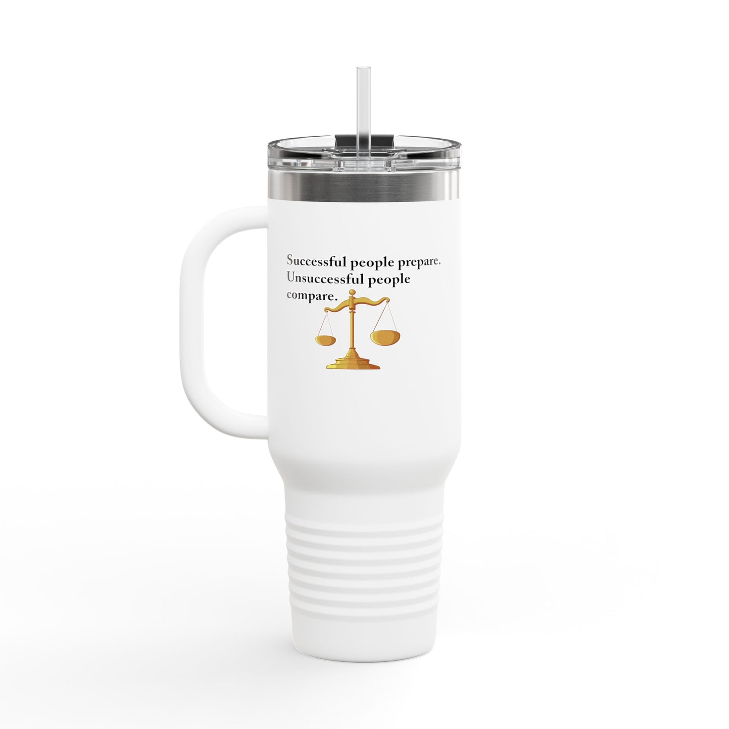 Fun Insulated Travel Mug with Cartoon Character, 40oz Tumbler, Gift for Teachers, Travel Accessories - Successful People