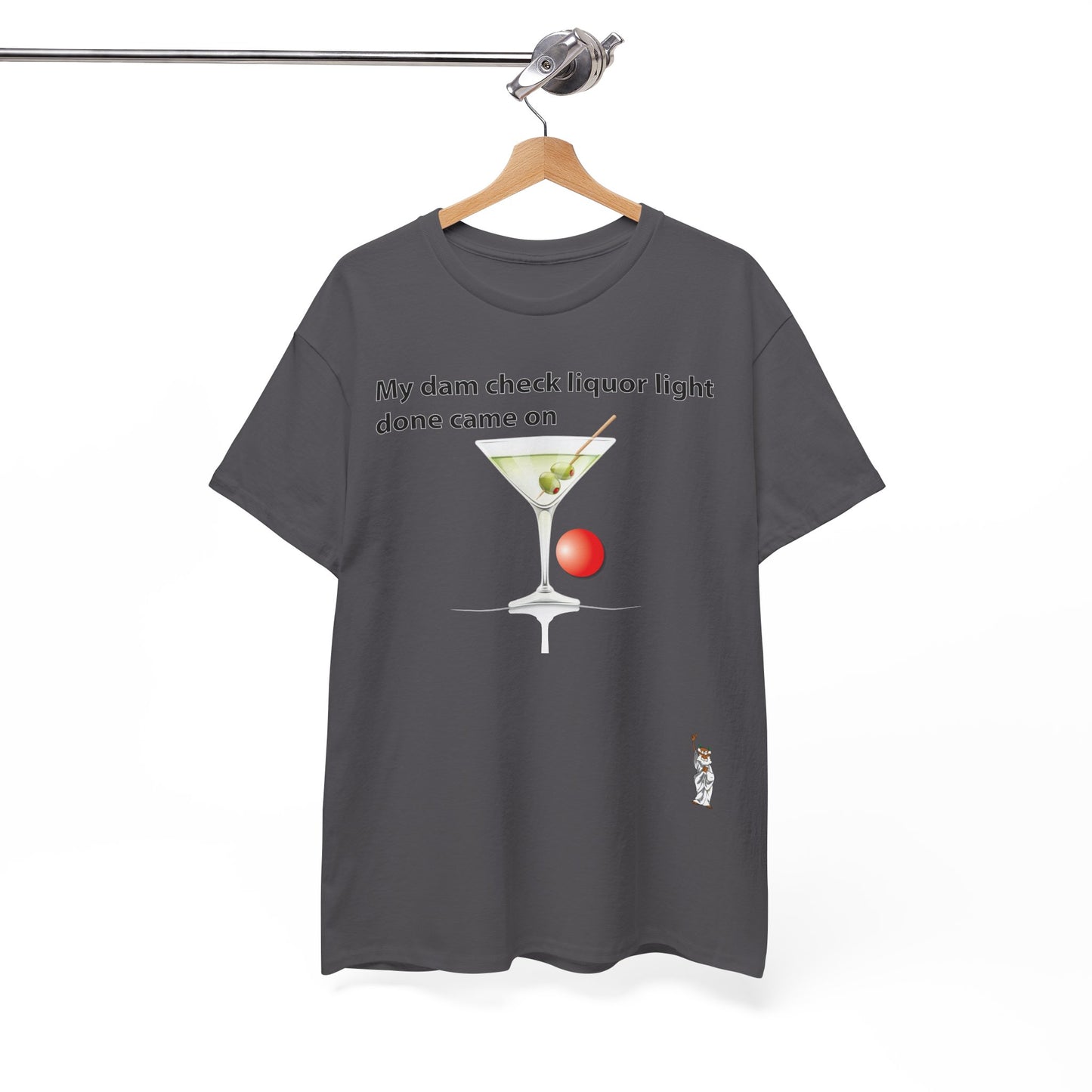 Unisex Heavy Cotton Tee - Push Yourself - My dam check liquor