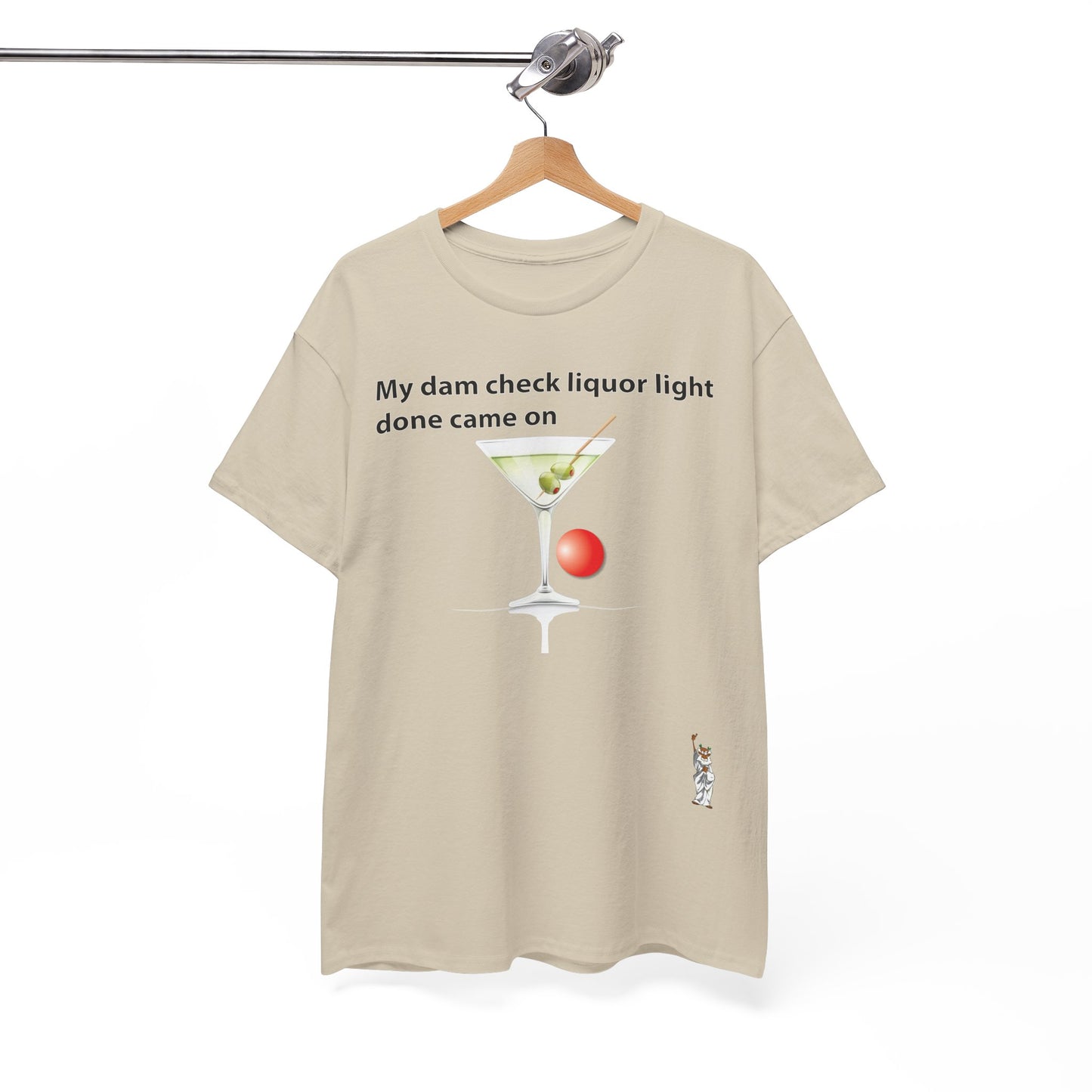 Unisex Heavy Cotton Tee - Push Yourself - My dam check liquor