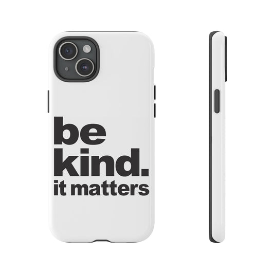 Whimsical Phone Case featuring Sage Character, Quirky Gift for Philosophers, Custom Smartphone Accessory - Be Kind - It Matters