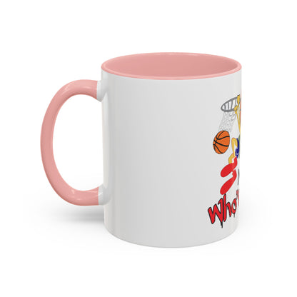 Basketball-Themed Coffee Mug, Nothing But Net Design, Sports Fan Gift, Perfect for Coaches, Players, Game Day